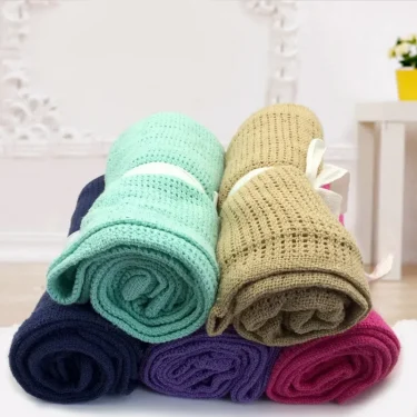 Baby Blanket Cotton Super Soft Kids Month Blankets Newborn Swaddle Infant Wrap Bath Towel Girl Boy Stroller Cover Inbakeren 3