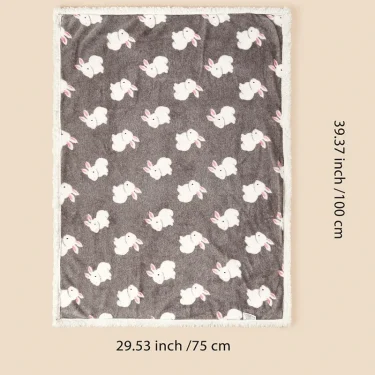 Winter Baby Blanket Baby Swaddle Wrap Flannel Lamb Fleece Warm Quilt for Newborn Bedding Soft Baby Stroller Blanket for Newborn 6