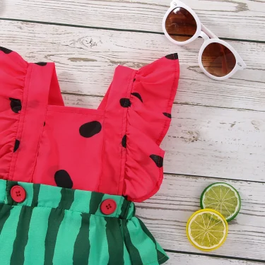 ma&baby 0-24M Newborn Infant Baby Girls Romper Cute Watermelon Jumpsuit Playsuit Sunsuit Summer Clothing Overalls D01 4