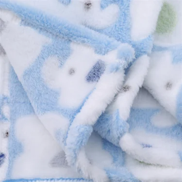 Baby Blanket & Swaddling Newborn Thermal Soft Fleece Blanket Flannel Quilt Infant Bedding Swaddle Wrap Winter Solid Bedding Set 6