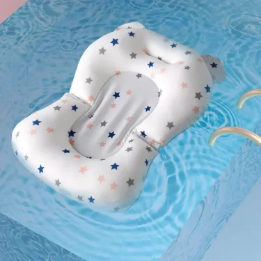 Portable Baby Bathtub Pad Ajustable Bath Tub Shower Cushion Newborn Support Seat Mat Foldable Baby Bath Seat Floating Water Pad 5