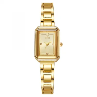UTHAI New Women Watch Light Luxury Simple Square Stainless Steel Female Student Fashion Quartz Wristwatches 3