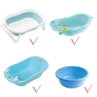 Adjustable Newborn Bathtub Pillow Seat Cushion Cross-shaped Anti-slip Baby Bath Net Mat Children Bathtub Shower Cradle Bed Seat 4