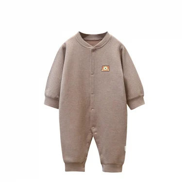 Autumn Winter Newborn Girls Bodysuit Single Breasted Long Sleeve Plush Cartoon Embroidery Baby Girls Onesies Infant Girls Romper 5