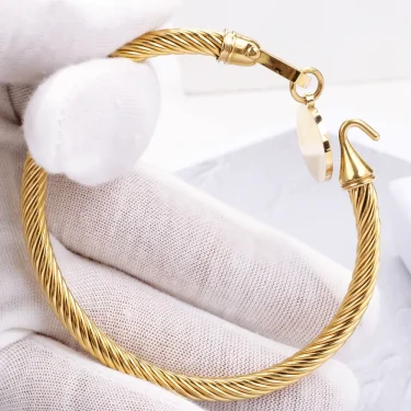 black shell Bracelets for women Stainless steel jewelry women's hand Bracelets on hand fashion jewelry accessories 4