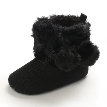 Winter Snow Baby Boots Newborn Warm Booties Soft Sole First Walkers Shoes for Baby Girls Infant Shoes Toddler 0-18Months 6