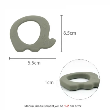 New 1PC Cartoon Elephant Silicone Molar Chewing Toys Baby Health Teether Toys Newborn Nursing Oral Care Baby Accessories 6