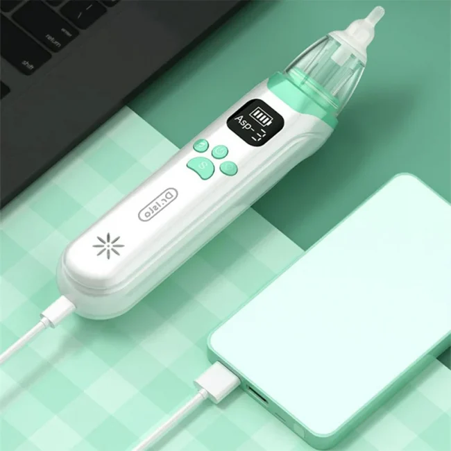 Dr.isla Baby Nose Cleaner Silicone Adjustable Suction Electric Child Nasal Aspirator Safety Convenient Low Noise 2