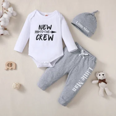 Winter Newborn Infant 0-24M Baby Boy Long Sleeves Cotton Hooded Letter Fashion Baby Hoodies Clothing 6