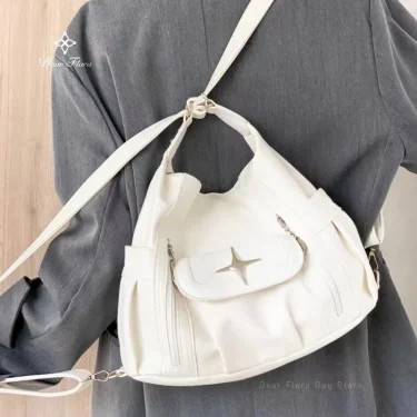 Y2k Soft Simplicity Versatile Large Capacity Tote Bags Star Classic Shoulder Bags Punk Goth Casual Crossbody New Travel Backpack 3