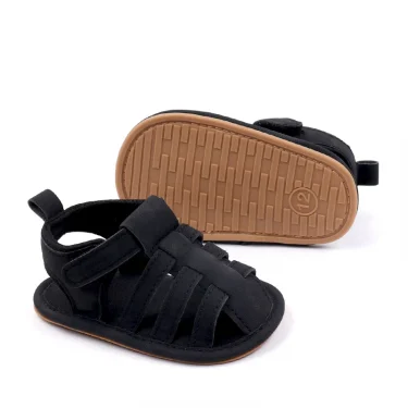 Baby Shoes Newborn Toddler 0-9-18 Months Prewalking Outdoor Summer Sandal Beach Walking Shoes 2024 New Style PU and TPR BHX3206 6