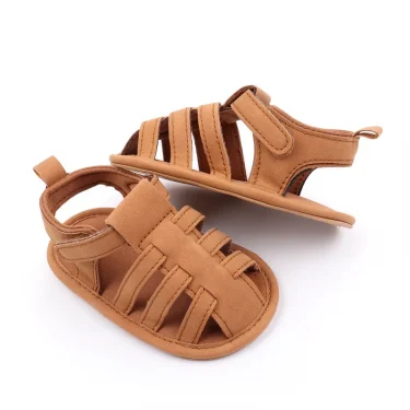 Baby Shoes Newborn Toddler 0-9-18 Months Prewalking Outdoor Summer Sandal Beach Walking Shoes 2024 New Style PU and TPR BHX3206 5