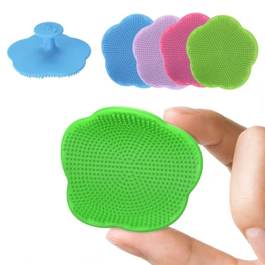 2pcs Baby Care Accessories Fetal Head Fat Comb Infant Bathing Soft Comb Newborn Hair Cleaning Supplies Infant Comb Head Massager 3