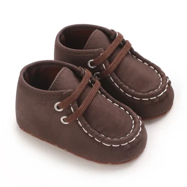 HAIZHIW Baby Canvas Classic Sports Shoes Newborn Boys and Girls Tie One's Shoes First Walkers Shoes Infant Anti slip Baby Shoes 2