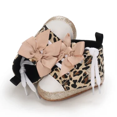 0-1 year old baby shoes Girls fashion leopard print casual sneakers sandals comfortable toddler shoes 2