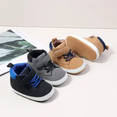 Baby Shoes High Quality Soft PU Spring and Autumn Style for Newborn Toddler Prewalking Sport Sneaker 2024 New Fashion BHX3192 4