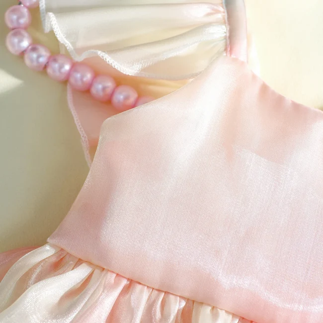 Ylsteed Newborn Girl Photography Props Rainbow Baby Girl Gradient Color Romper for Photo Shoot Pleated Skirt Matching Headband 3