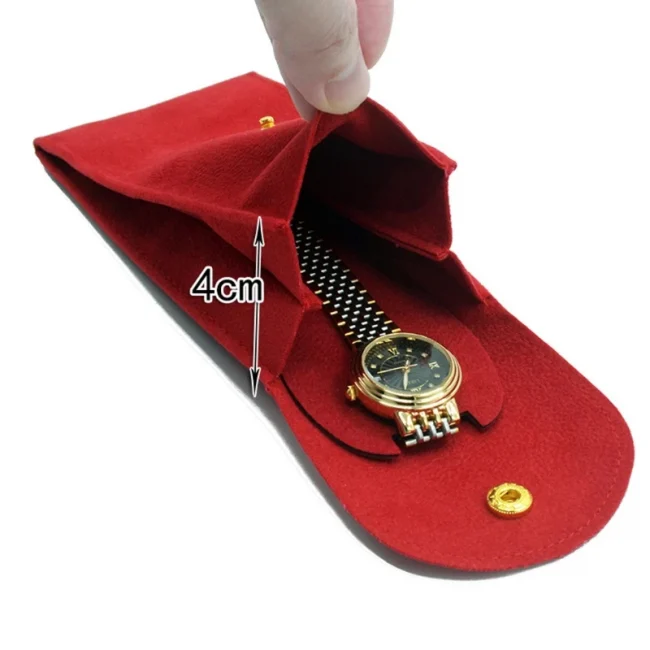 Portable Flannelette Fabric Watch Pouch Storage Bag Single Watch Travel Organizer Display Pouch for Men and Women Dropshipping 6