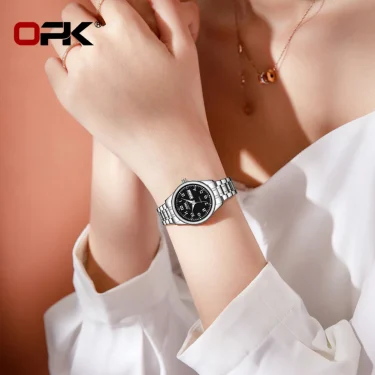 OPK 8110 Watch For Women Quartz Watch Waterproof Classic Luxury Brand Ladies Watch Stainless Steel Strap Watches Reloj Mujer 4