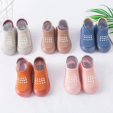Summer New Combed Cotton Anti slip and Breathable Children's Soft Sole Shoes Baby Walking Shoes Mesh Faced Baby Floor Socks 2