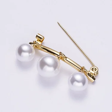 Elegant Fashion Pearls Brooch Pins For Women Fixed Straps Charm Safe Pin Brooches Clothing Clip Badge Dress Buckle Diy Jewelry 3