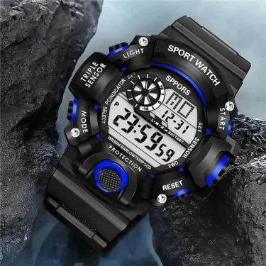 Men's LED Digital Watch Men Sport Watches Fitness Electronic Watch Multifunction Military Sports Watches Clock Kids Gifts 4