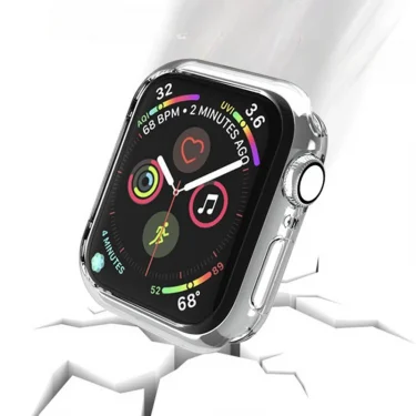 Clear Case For Apple Watch Series 10 46mm 42mm 7 8 9 45mm 41mm No Screen Protector Full TPU Bumper Cover iWatch SE 5 6 4 44 40mm 4