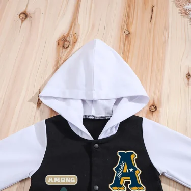 IURNXB Baby Boys Girls Romper Hooded Baseball Long Sleeve Infant Onesie Beach Outfits Newborn Sweatshirt Clothes Jumpsuit 0-18M 3