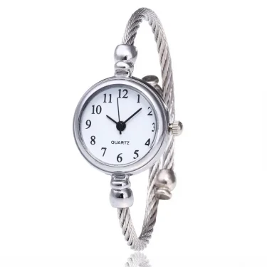 5PCS Women Simple Small Bracelet Watches Stainless Steel Retro Ladies Quartz Wristwatch Fashion Casual Female 6