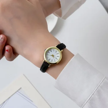 Women Temperament Roman Scale Quartz Watch New Lady Fashion Belt Wristwatch 6