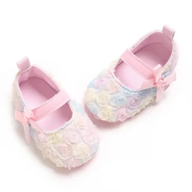Baby Girl Shoes Cute Flower Anti-slip Sole Beautiful Flower Mary Jane Style Fashion Sandal Spring and Summer 0-6-12M 4
