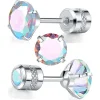 6mm AB cz white