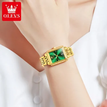 OLEVS 9995 Elegant Quartz Ladies Wristwatch Auto Date Top Brand Original Watch For Women Luxury Waterproof Luminous Watches 4