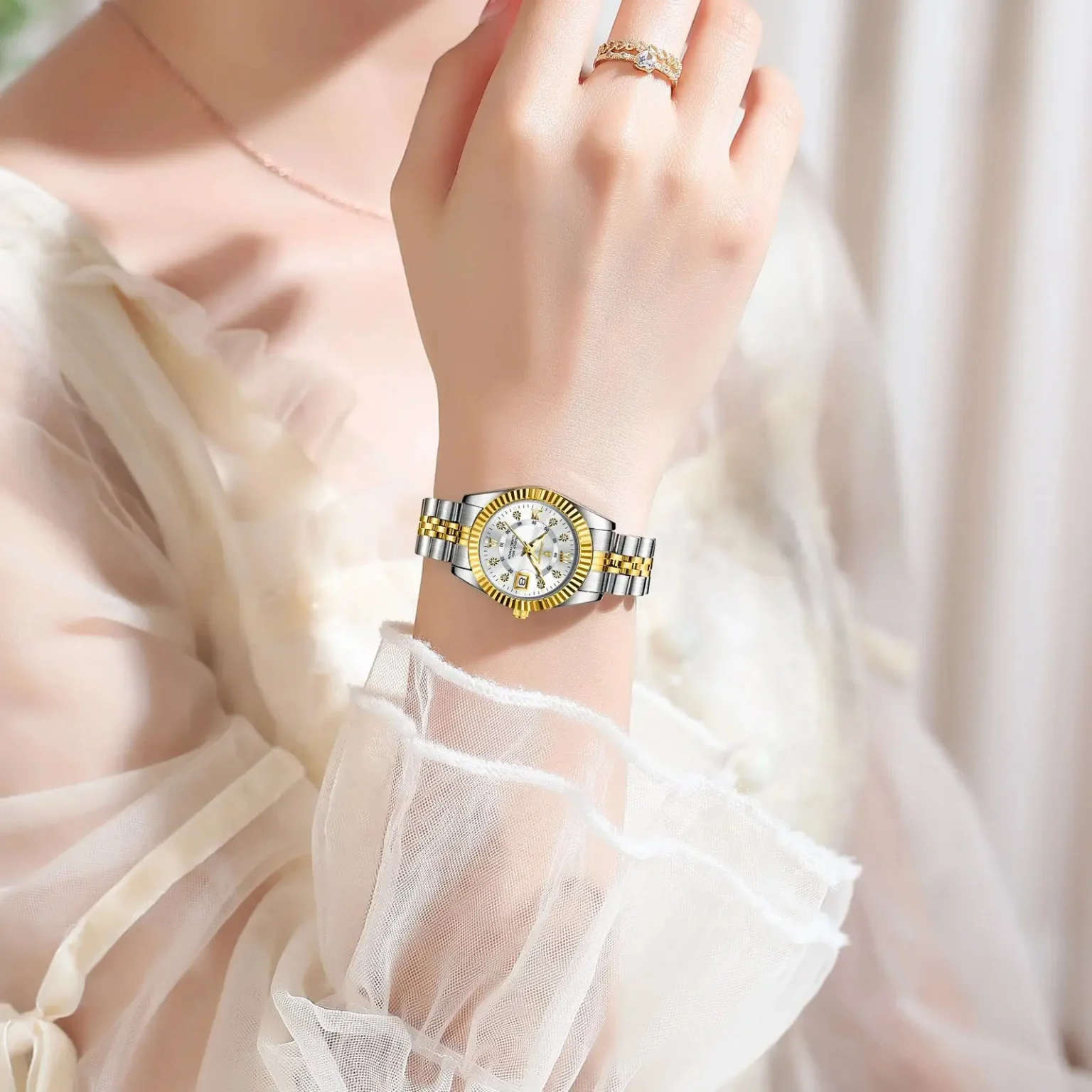POEDAGAR Luxury Watch For Woman Luminous Waterproof Date Stainless Steel Ladies Watch Fashion Casual Quartz Women's Watches Gift 6