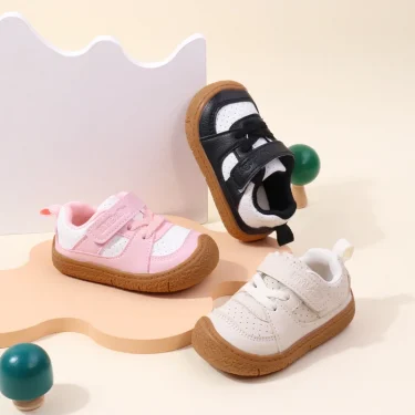 Baby Shoes High Quality Toddler 1-5 Years Rubber Sole Anti-slip Soft PU for Boys and Girls Spring and Autum Style Ooydoor BM06 6