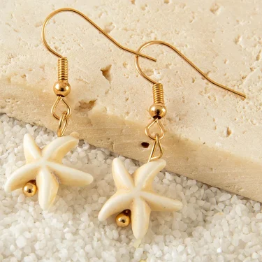 Tocona 5pair/sets Bohemian Conch Shell Earrings Set for Women Exuquisite Starfish Summer Jewelry Accessories сережки 26904 2