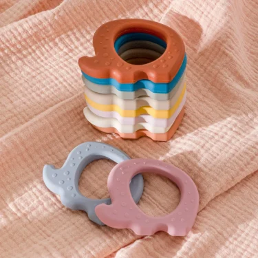 New 1PC Cartoon Elephant Silicone Molar Chewing Toys Baby Health Teether Toys Newborn Nursing Oral Care Baby Accessories 4