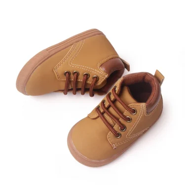 Kid Casual Shoes Rubber Sole Anti-slip Ankle-covered 1-3 Years Children Boys and Girls Outdoor Walking Shoes Fashion BLS3031 5