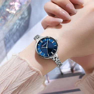 CURREN 9097 Women's Casual Quartz Watch Elegant Simple Design Waterproof Stainless Steel Strap Fashion Business Wristwatch Lady 3