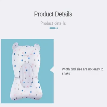 Baby Bath Seat Support Mat Infant Anti-Slip Soft Comfort Body Cushion Foldable Baby Bath Tub Pad Chair Newborn Bathtub Pillow 6