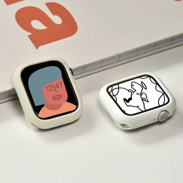 Cover For Apple Watch case 44mm 40mm 45mm 41mm 38mm Accessories Silicone Bumper Shell Protector iWatch series SE 3 4 5 6 7 8 9 3