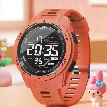 WECOOL Brand Sport Digital 50M Waterproof LED Back Light Alarm Clock Multifunction Watch W-616 Watch 3