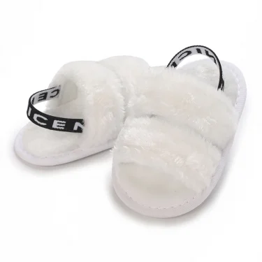 VALEN SINA fluffy Skin Friendly Shoe upper For Baby Girls Summer Newborns Baby Girls Sandals For Toddlers Baby Shoes 0-18M 5