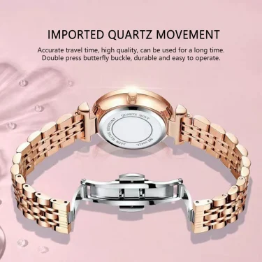 POEDAGAR Luxury Women Watch Top Brand Fashion Waterproof Stainless Steel Diamond Ladies Quartz Wristwatch Montre Femme Beautiful 4