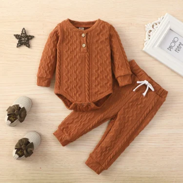 Ma&Baby 0-24M Newborn Infant Baby Boy Girl Clothes Set Long Sleeve Romper Pants Outfits Autumn Spring Soft Costumes D11 4