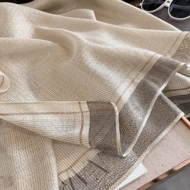 2025 New Women Scarf Winter Warm Solid Silk Wool Shawls Lady Wraps Bufanda Floral Pashmina Luxury Embroidery Warn Scarves 3