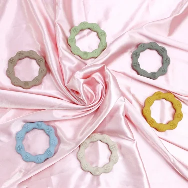 Baby Teether Health Care Molar Toy Tactile Cognition Food Grade Silicone Newborn Grip Teething Toys Baby Shower Gift BPA Free 6