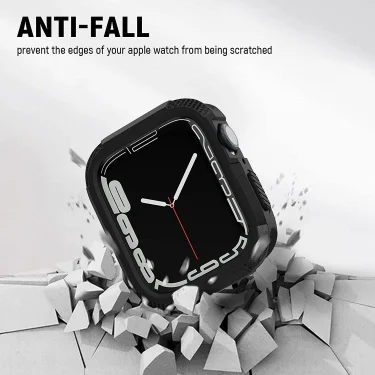 Rugged Cover for Apple Watch Case 44mm 40mm 45mm 41mm 9 8 se 6 3 iWatch Accessorie TPU Screen Protector Apple watch serie 7 case 3