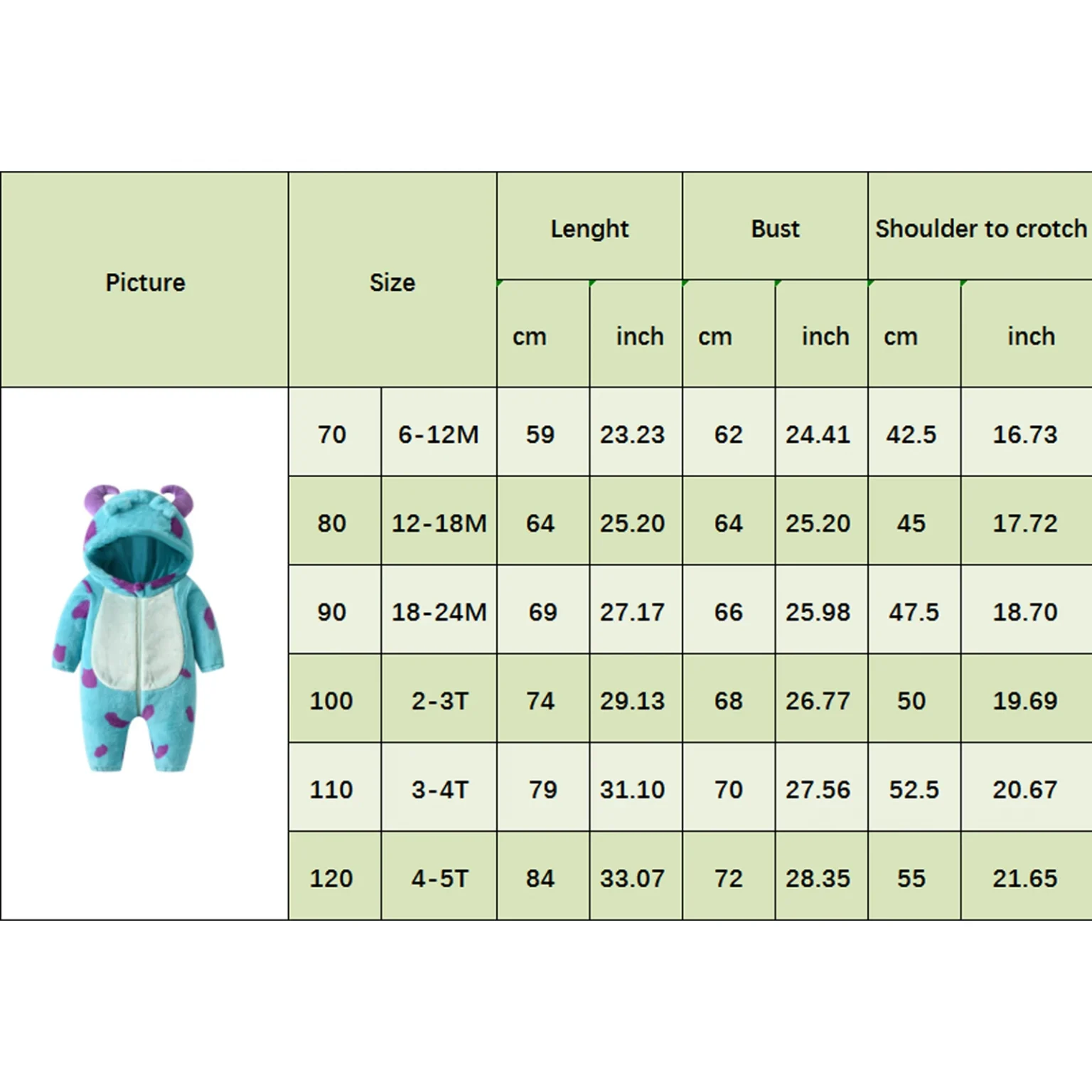 Toddler Baby Thicken Fleece Rompers Cartoon Animal Horn Hooded Jumpsuit Warm Kids Winter Outerwear Infant Playsuits Clothes 6