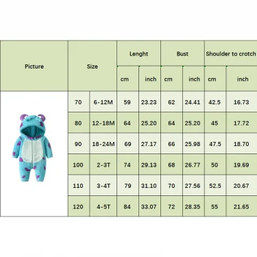 Toddler Baby Thicken Fleece Rompers Cartoon Animal Horn Hooded Jumpsuit Warm Kids Winter Outerwear Infant Playsuits Clothes 6